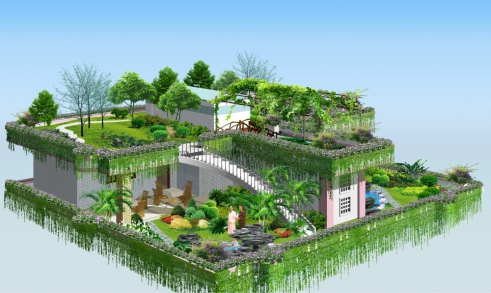 屋頂花園防水方案